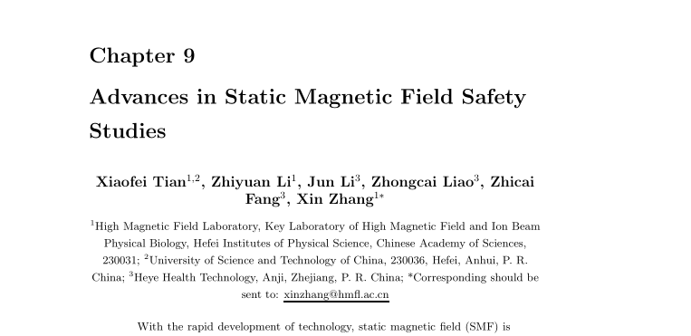 Interdisciplinary Research of Magnetic Fields and Life Sciences