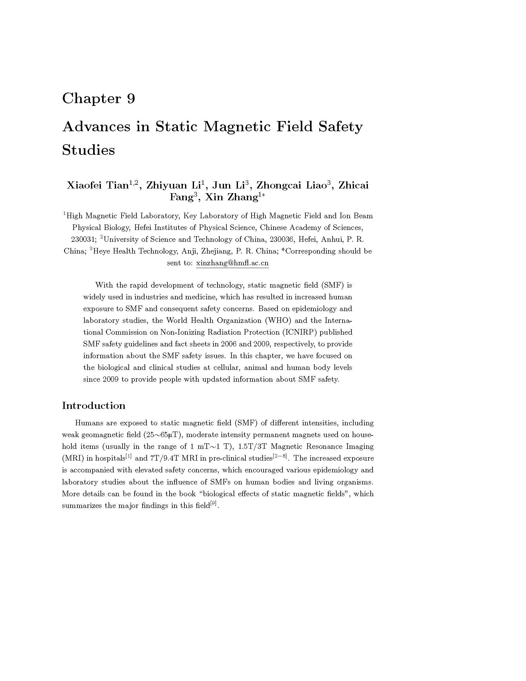 18、署名专著Interdisciplinary Research of Magnetic Fields and Life Sciences【2018 张欣】_页面_03